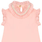 Girls Pink Ruffled Dress, 1, hi-res
